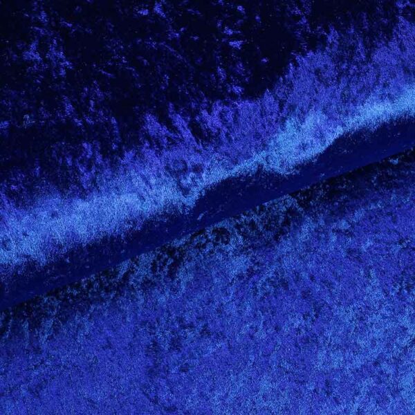 Velours de panne cobalt