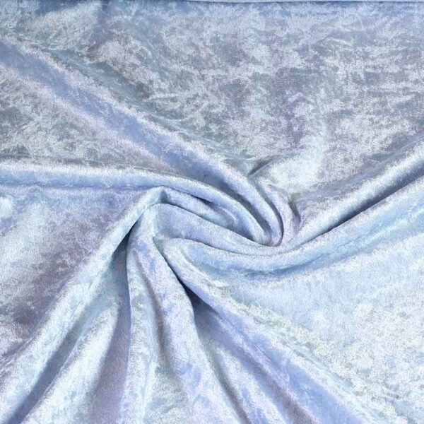 Velours de panne babyblau