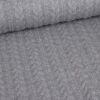 Kabelstoff Jacquard-Jersey grau melange