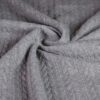 Kabelstoff Jacquard-Jersey grau melange