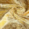 Jacquard Paisley mit Blume ecru mit goldenem Lurex