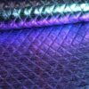 Metallic-Stoff Karo 2-farbig blau/violett