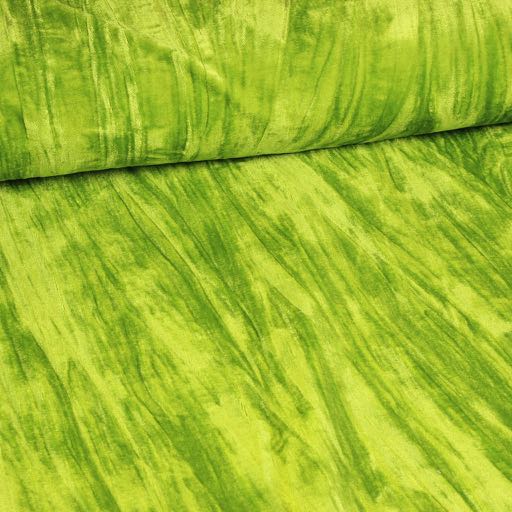 Glänzender Stretch-Samt/Veloursplissee Lime