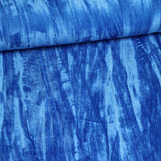 Glänzender Stretch-Samt/Velours plissiert Hellblau