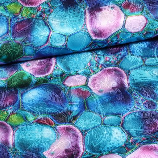 Blumenjacquard digitale Steine 1