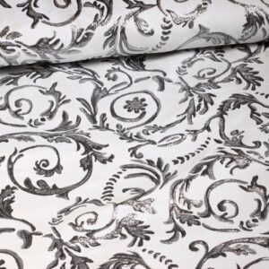 Barock Jacquard weiß/silber