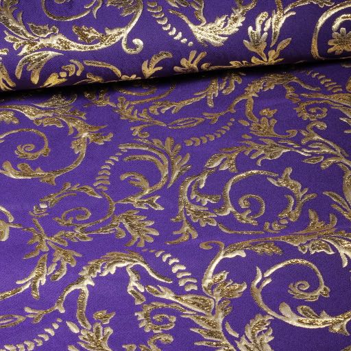 Barock Jacquard lila/gold