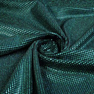 Samtstoff Stretch Hologramm Pailletten grün