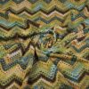 Chevron Zig Zag Lurex grün