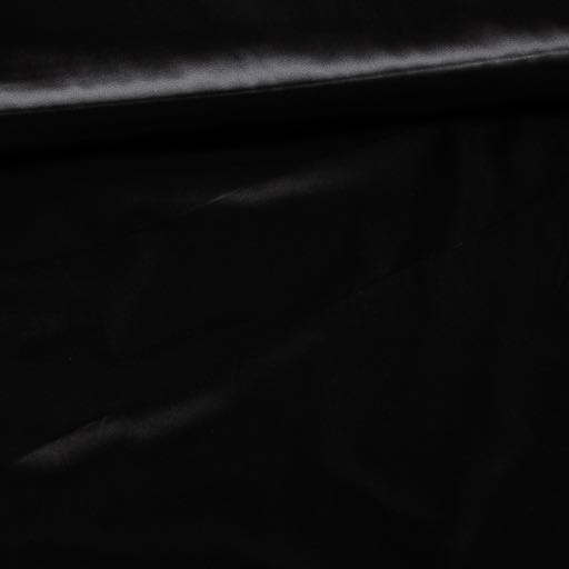 Seidiger Satin Stretch schwarz