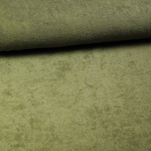 Stretch Frottee Armee grün