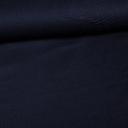 Leinen Viskose Dunkelblau