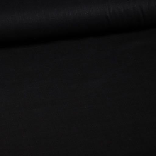 Leinen Viskose Schwarz