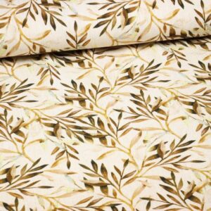 Leinen Viskose bedruckte Blumen 1