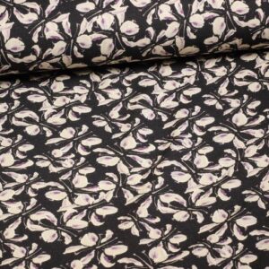 Leinen Viskose bedruckte Blumen 4