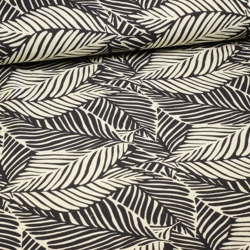 Leinen Viskose bedruckt Blumen 6