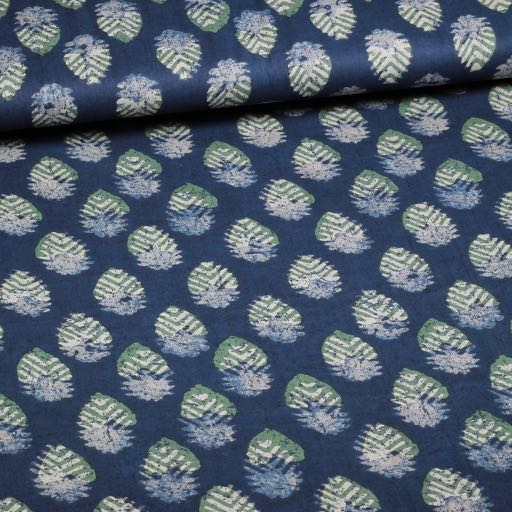 Baumwolle Voile Batik Federn