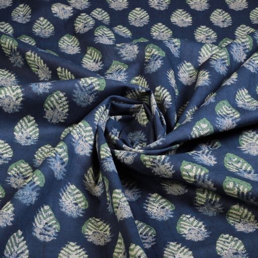 Baumwolle Voile Batik Federn