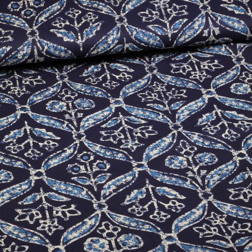 Baumwolle Voile Batik Zweige