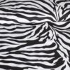 Baumwollstoff Popeline Zebra schwarz und weiß