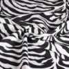 Baumwollstoff Popeline Zebra schwarz und weiß
