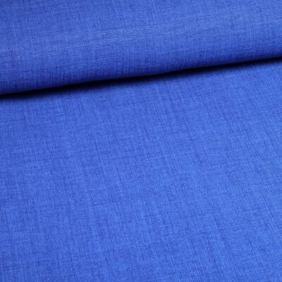 Leinenlook-Stoff kobalt melange