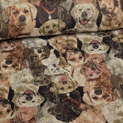 Gobelin-Stoff Hunde