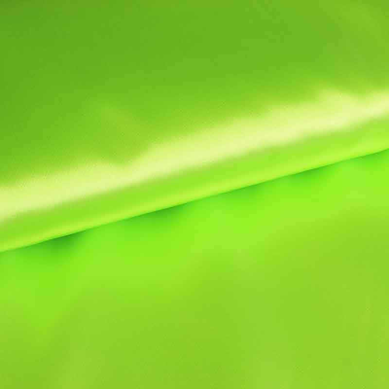 Satinstoff fluor grün