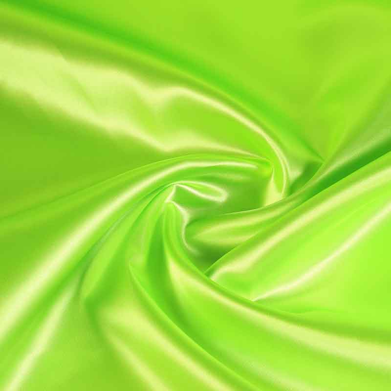Satinstoff fluor grün