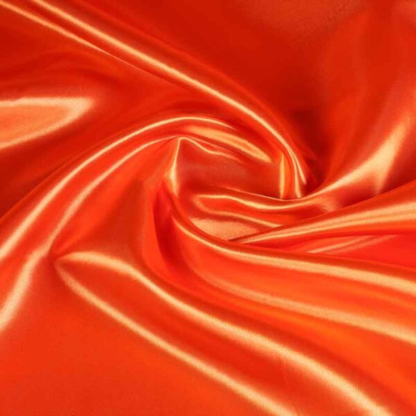 Satinstoff orange