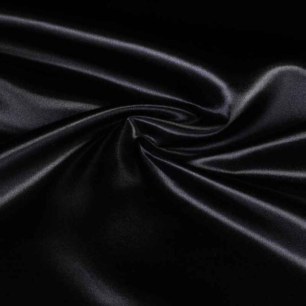 Satinstoff schwarz