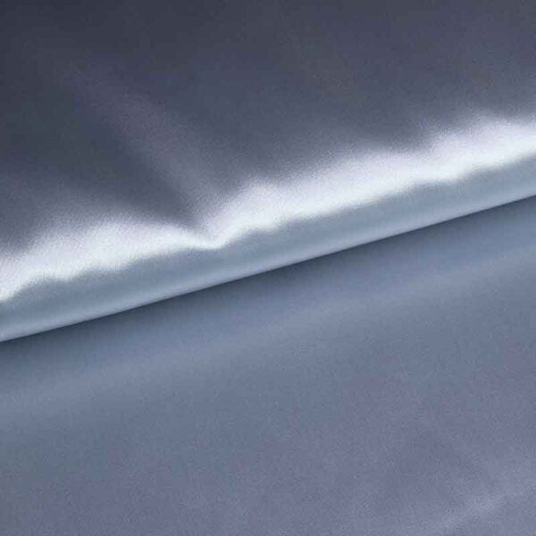Satinstoff silber