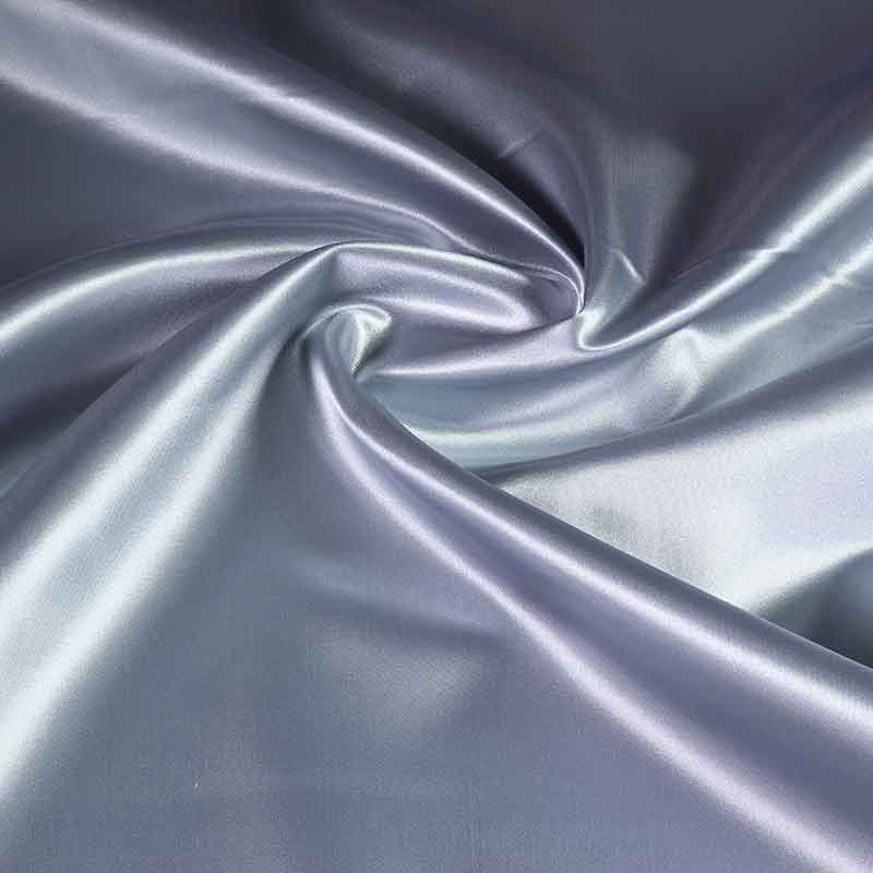 Satinstoff silber