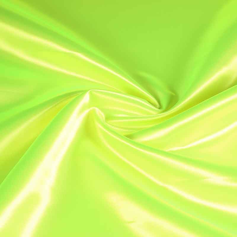Satinstoff fluor gelb