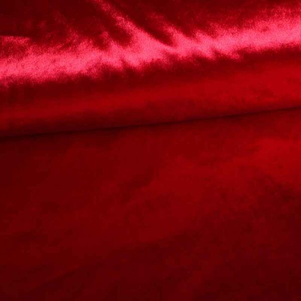 Velvet-Stoff rot