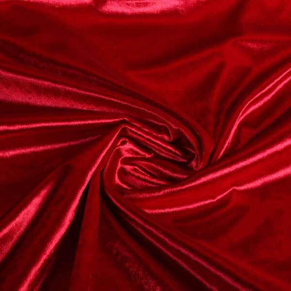 Velvet-Stoff rot
