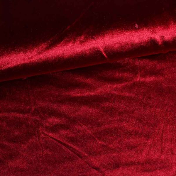 Glanz-Stretch-Velvet bordeaux