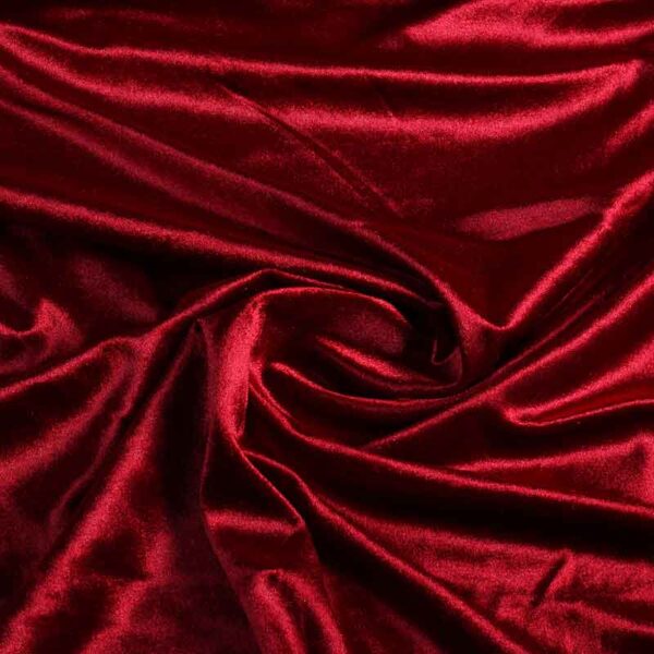 Glanz-Stretch-Velvet bordeaux