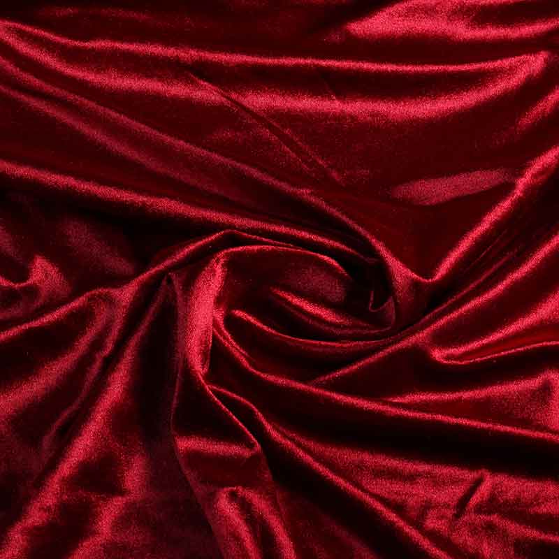 Glanz-Stretch-Velvet bordeaux
