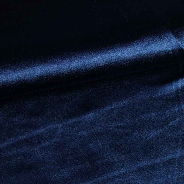 Stretch Velvet Stoff blau