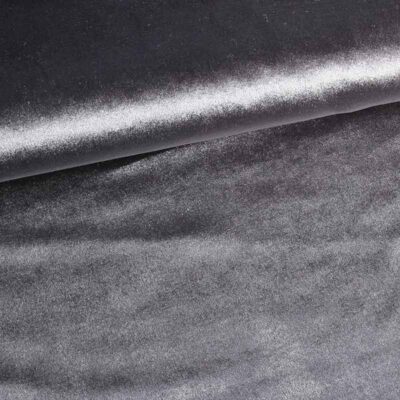 Stretch Velvet Stoff silber