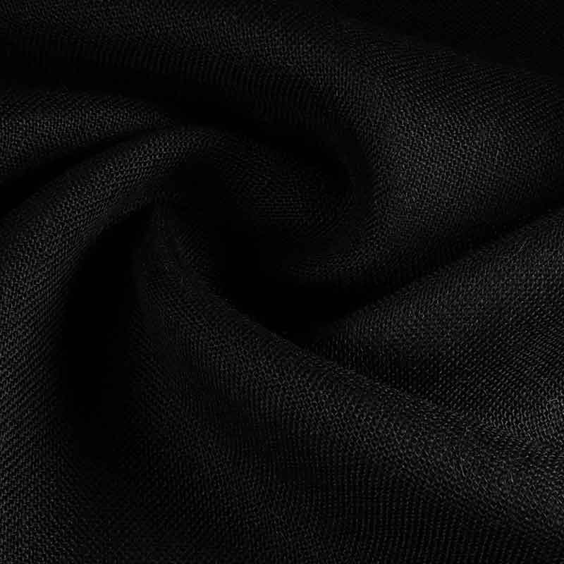 Jute-Stoff schwarz