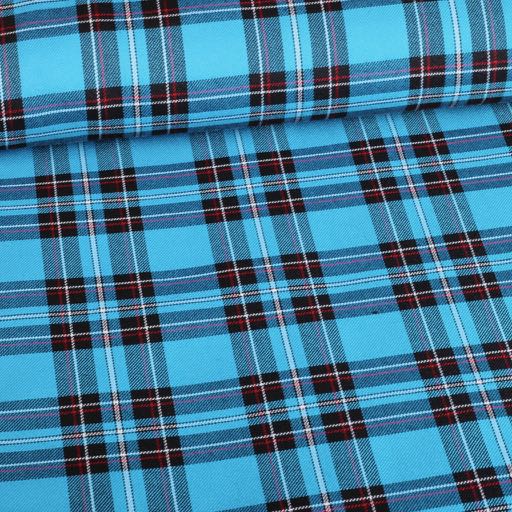Schottischer Stoff aqua