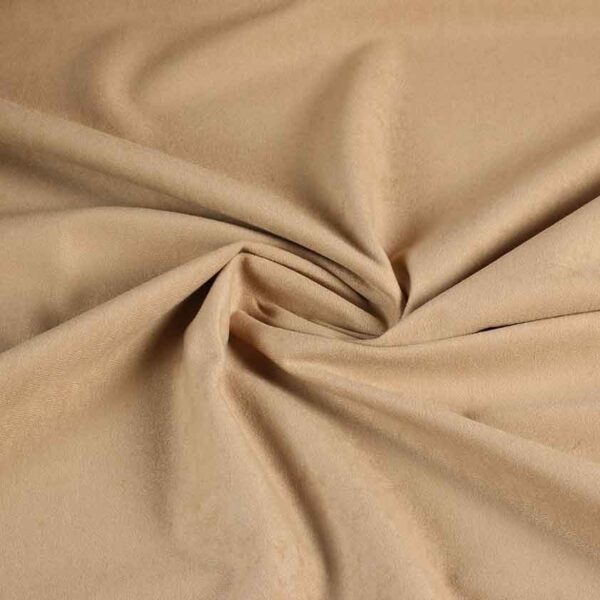 Suedine-Stoff beige