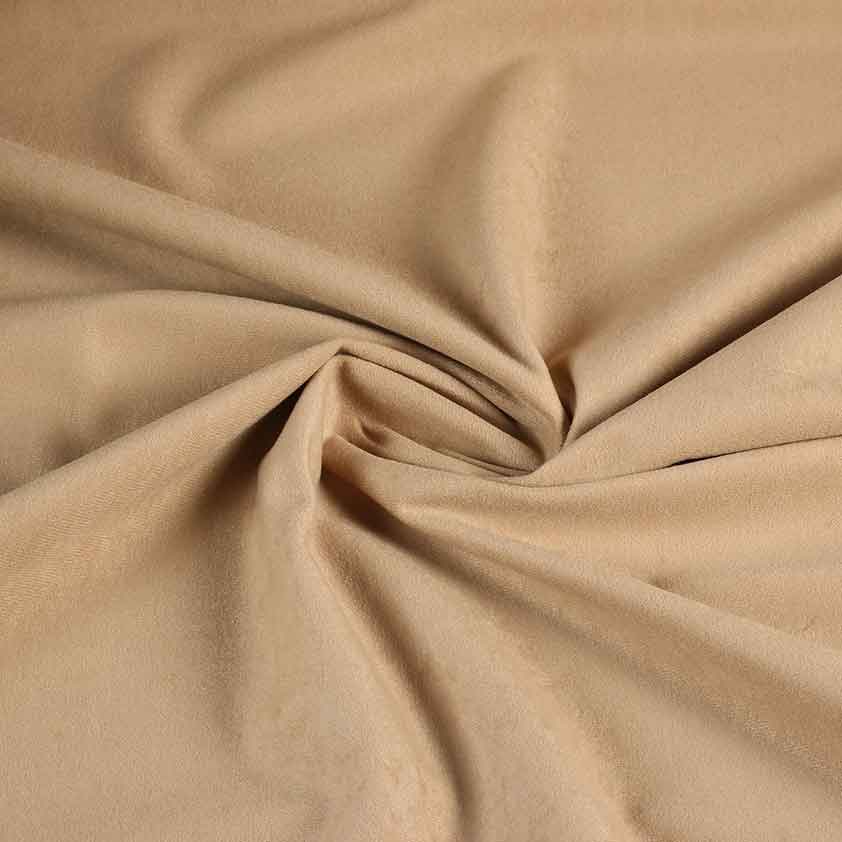Suedine-Stoff beige