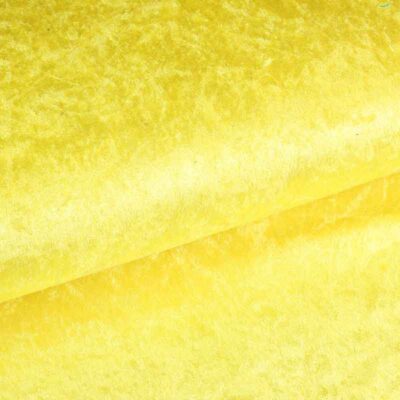 Velours de Panne Stoff gelb