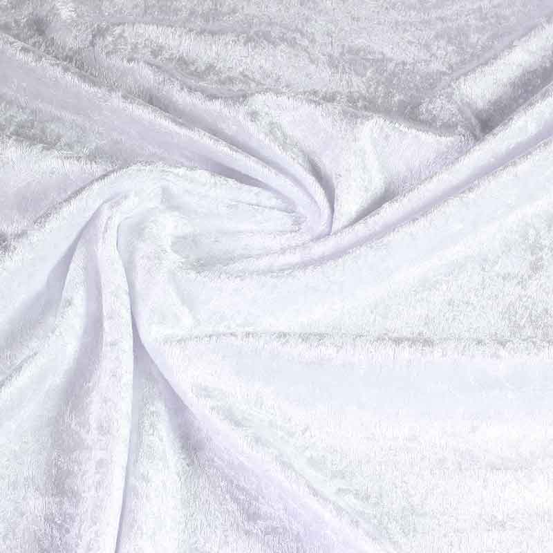Velours de Panne weiß