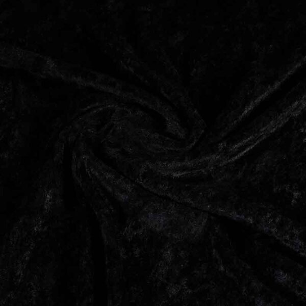 Velours de Panne schwarz