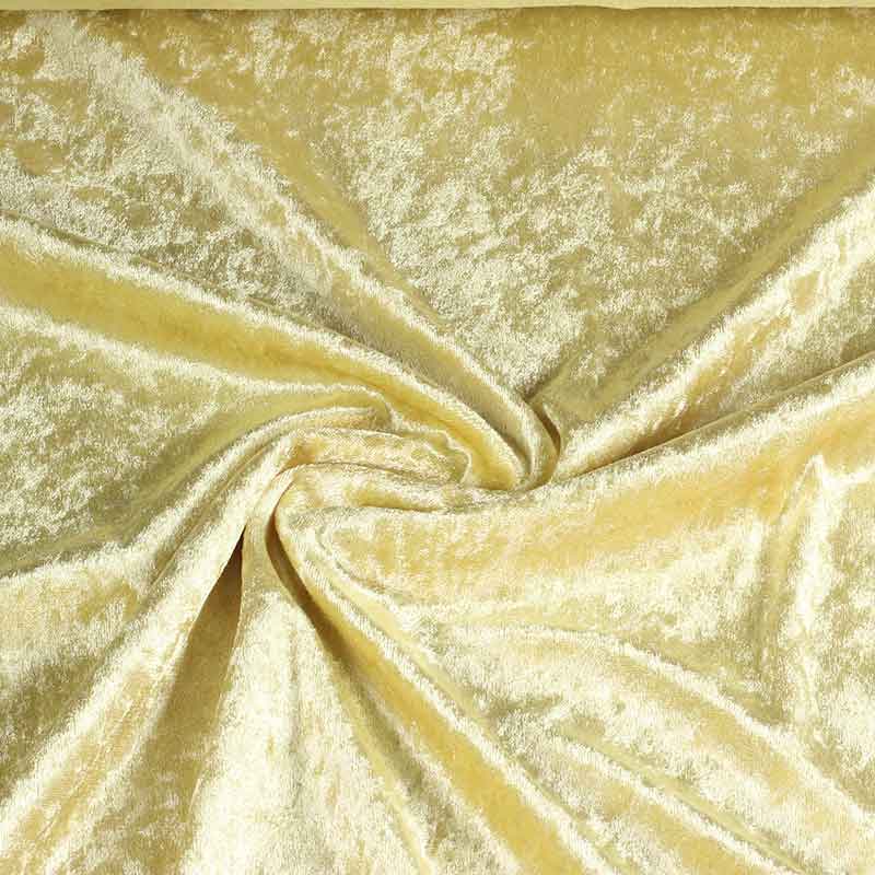 Velours de Panne Stoff gold