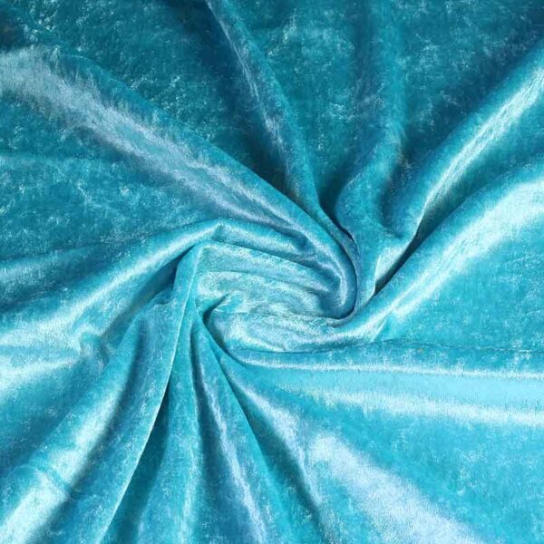 Velours de panne aqua
